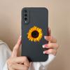 For Huawei Y9S Y7A P Smart 2021 Pro Y5 Y6 Y7 Y9 Prime Phone Cover Fashion Sunflower Liquid Soft Silicone Shockproof Matte Anti Drop For Huawei Bumper