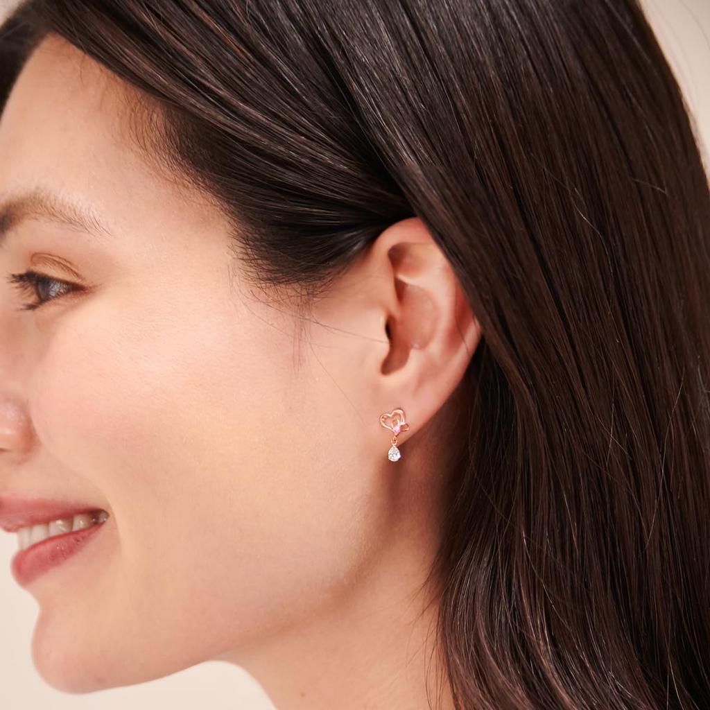 K10 Pink Gold Earrings 111216153115 [4℃] (PG) Women's