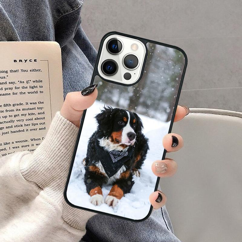 Чехол для телефона с изображением Бернского зенненхунда для iPhone 17 Air 16 16e 15 Plus для Apple 13 11 12 14 Pro Max Чехол-бампер