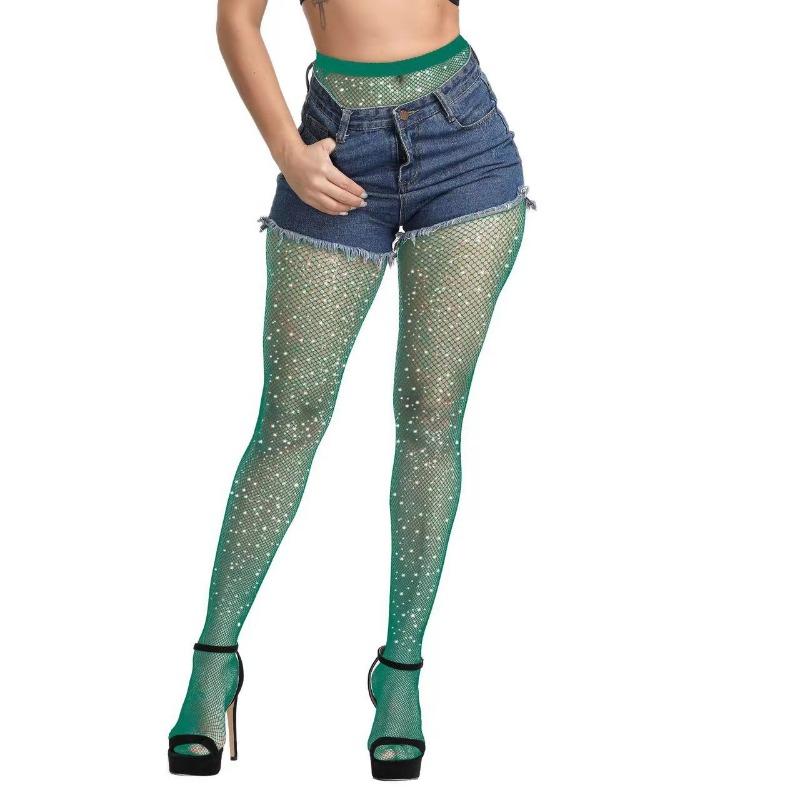 Неоновые сексуальные сетчатые колготки женские чулки для вечеринок и клубов колготки женские зеленые карнавальные сетчатые чулки женские колготки