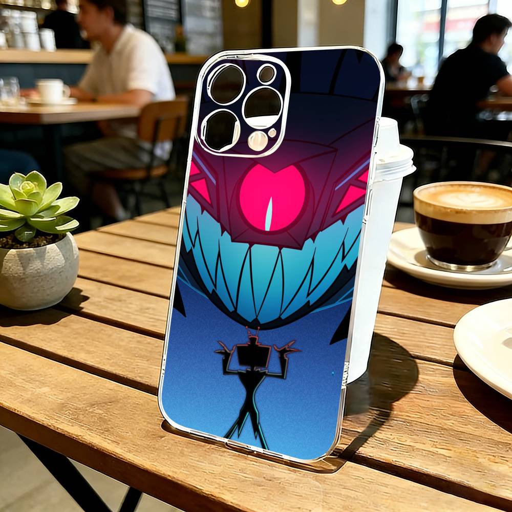 Hazbin H-Отель V-Vox Чехол для телефона для iPhone 17 16 15 14 13 12 11 Mini Pro Max Plus Прозрачная крышка