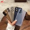 Стеклянный защитный чехол для камеры для iPhone 16 Pro Max Ультратонкий Тонкий Матовый Мягкий ТПУ Чехол для iPhone 15 13 12 11 14 Pro Max 16 Plus