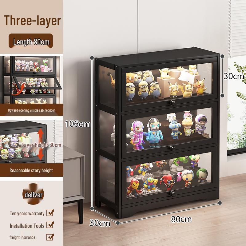 Акриловая стеклянная витрина с замком для игрушек и призов