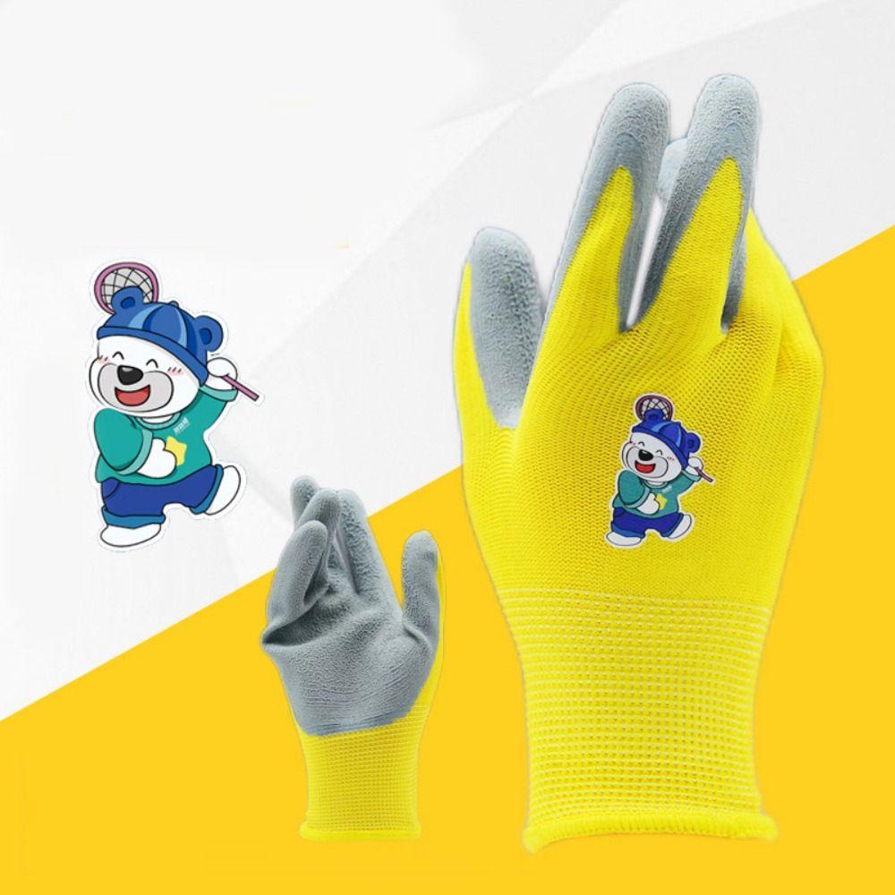 Durable Kids Gardening Glove Non-Slip Garden Glove Portable Work Gloves  Collect Seashells