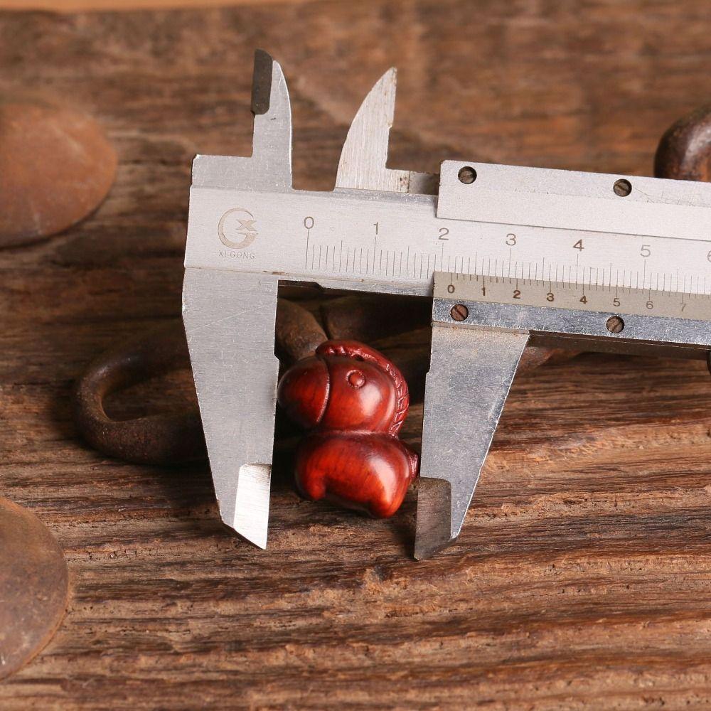 Cartoon Horse Mascot Keychain Mini Zodiac Horse Phone Chain Wooden Horse Pendant Bag Key Decor