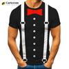 Fake Suit 3D Printed T-shirt Tuxedo Retro Tie Suit Pattern Fashion Trend Funny T Shirt Men Personalized Casual Tshirt