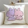 popular virtual character Asamimichan Cushion Cover Soft  EasyWash Pillow Case  Versatile for Couch Bed Travel and Office