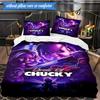 Chucky's Halloween Horror 3pcs K-pop music group Bedding set,Ideal for Bedroom, Dormitory,Including Duvet Cover And 2pcs Pillowcases,Fan gifts