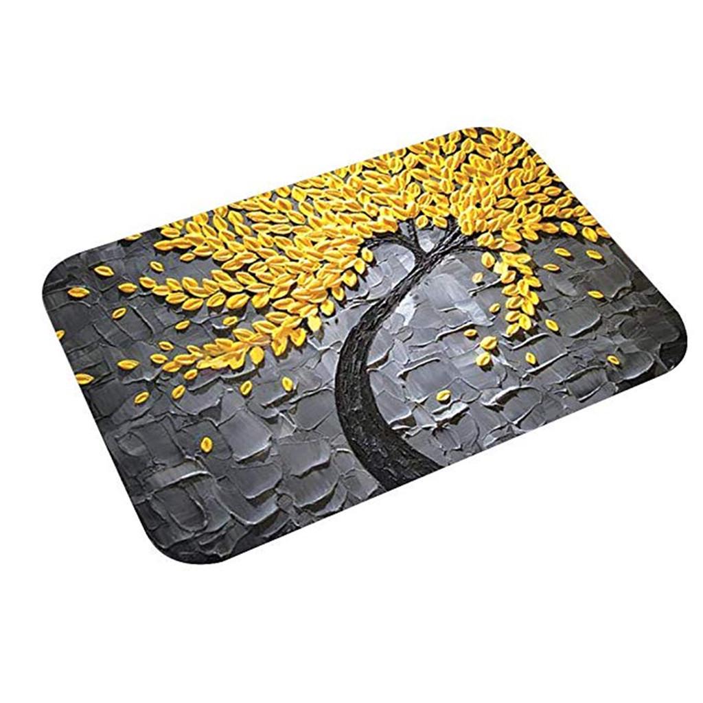 Прямоугольный нескользящий дверной коврик для спальни, кухни, входа, напольный коврик с принтом