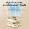 MINI Fan Foldable Desktop Fan Third Gear Adjustable Neck Fans Portable USB Recharge Outdoor Air Conditioner with Phone Holder