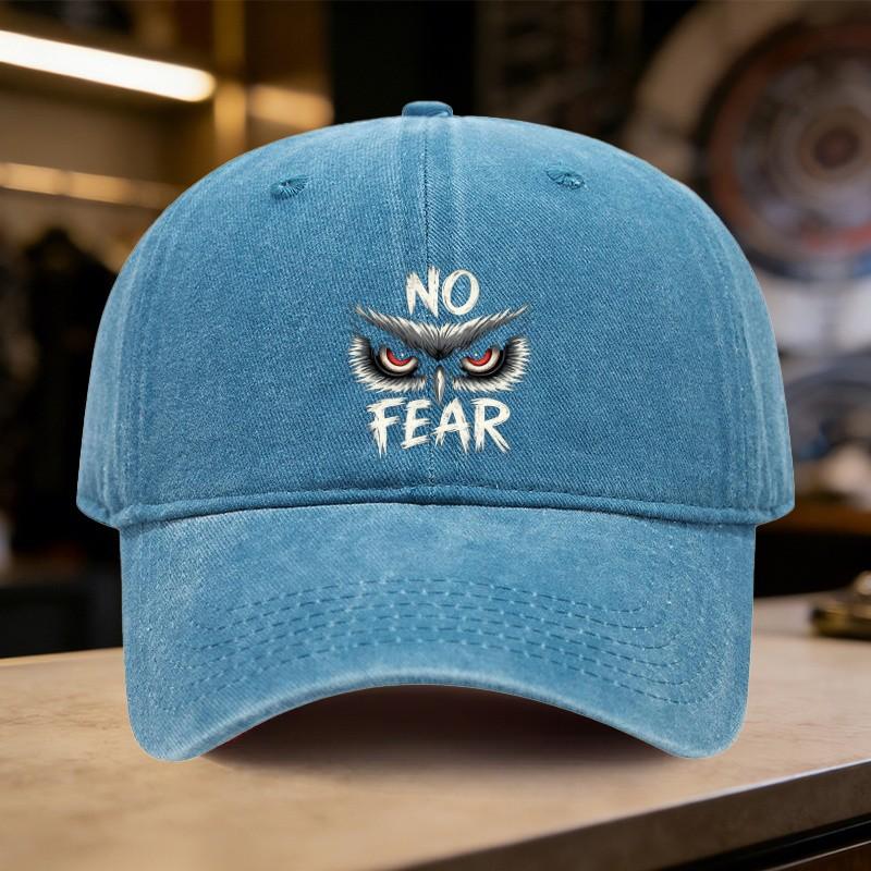 Кепка-бейсболка No Fear Owl Eyes, стираная, с вышитым рисунком, потертая, хлопковая, унисекс, для улицы