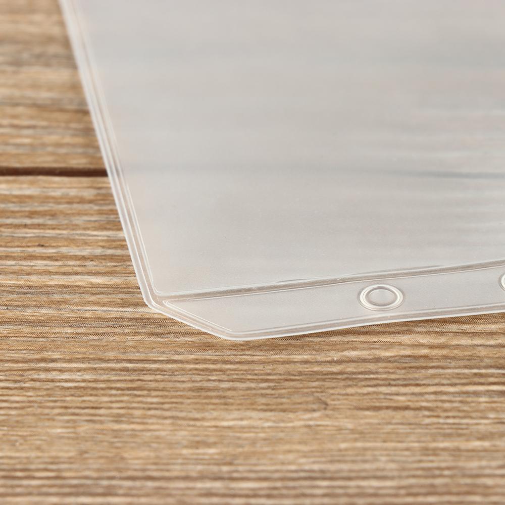 1/5PCS New Plastic Loose-leaf PVC Storage Pouch Bag Matte Clear Zip Lock