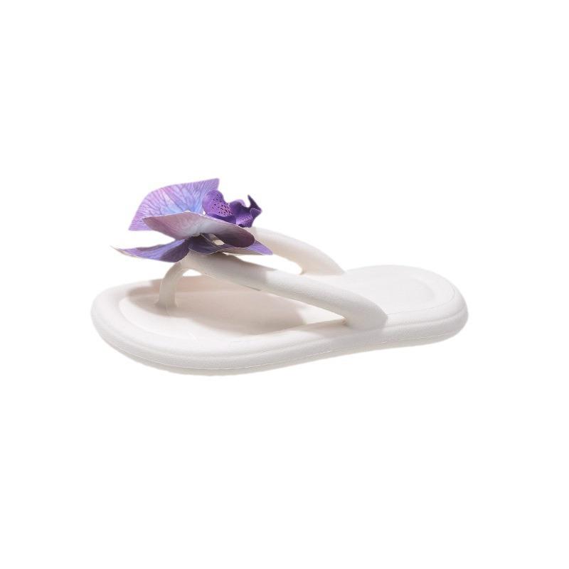 Роскошные женские тапочки Barbie Phalaenopsis Herringbone 2024, новая внешняя одежда на толстой подошве, летние пляжные тапочки высокого класса