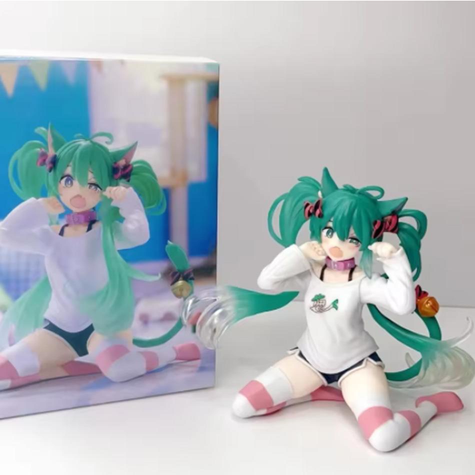 Anime Hatsune Miku doll model cartoon adorable tabletop decoration fit designed for car dashboard decoration adorable holiday present