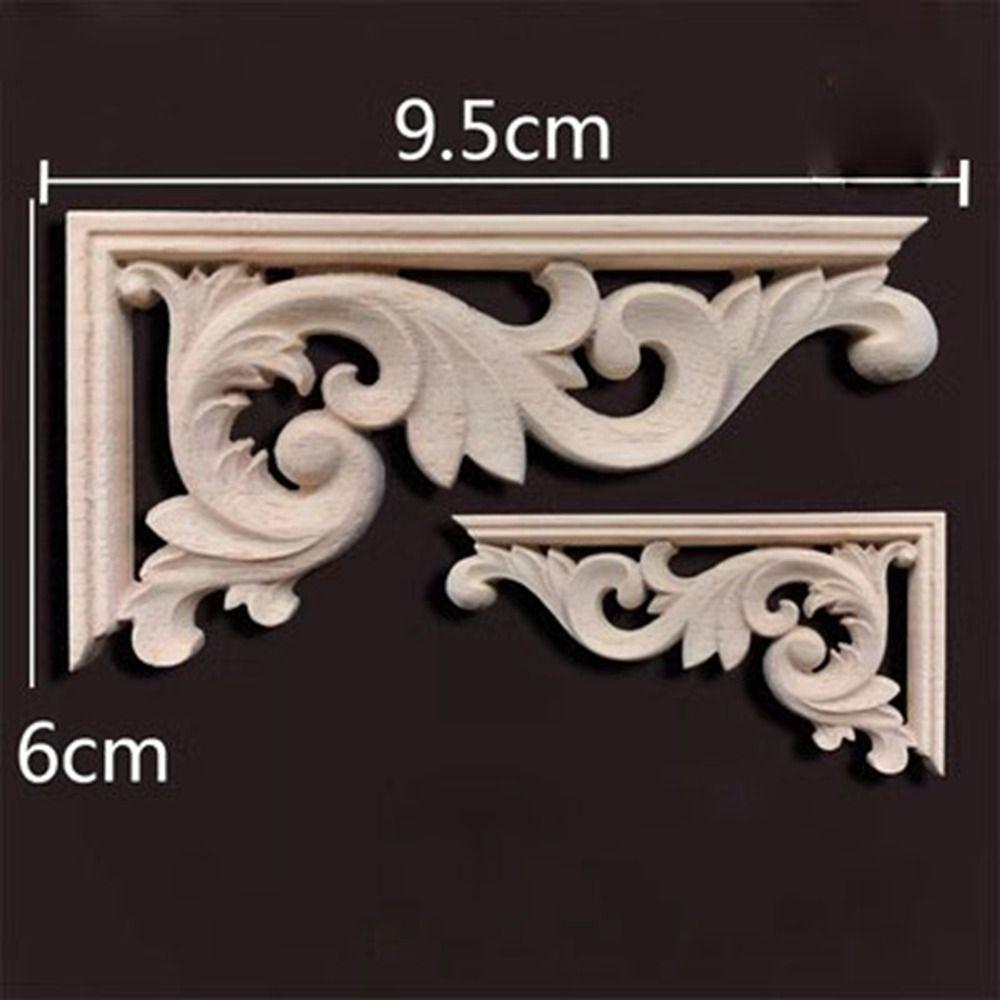 Уникальные резные поделки из дерева, угловые аппликации в разных стилях, рама, детали мебели, украшение стены, двери