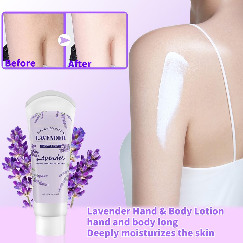 Тюбик 120 мл Лавандовый лосьон для рук и тела Увлажняет и ухаживает за кожей