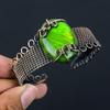 Green Flash Labradorite Gemstone Pure Copper Wire Wrapped Handmade Cuff/ Bangle Jewelry