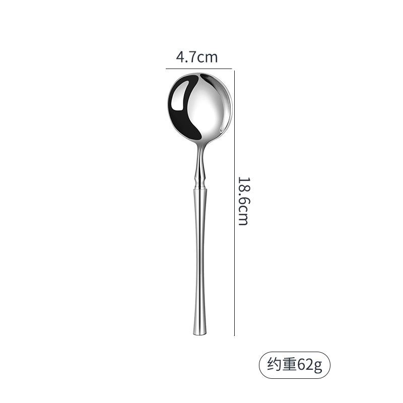 304 Stainless Steel Small Waist Knife, Fork and Spoon Thickened Bright High-end Western Food Steak Knife, Fork and Spoon Tableware Set