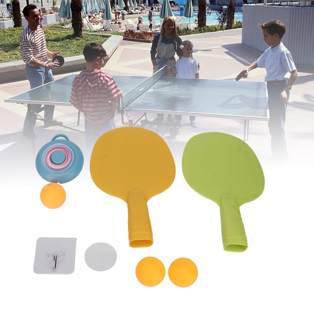 Indoor Hanging Table Tennis Hand Eye Coordination Toy 2 Racket Hanging Pingpong Trainer for Children Adult