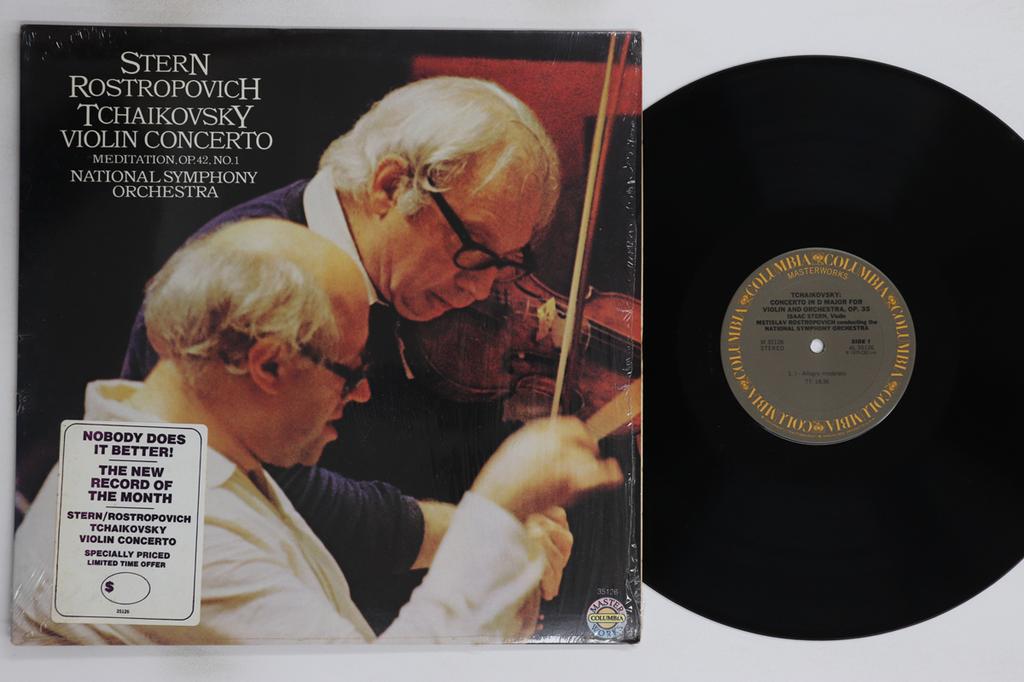 Виниловая пластинка ISAAC STERN, MSTISLAV ROSTROPOVICH, - Чайковский Концерт Для Скрипки С Оркестром Ре Мажор M35126 Columbia Master 1979 США Классика Б/У