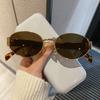 Новые солнцезащитные очки с овальной оправой для защиты от солнца, ретро-очки для путешествий, простые прочные очки, очки с маленькой оправой