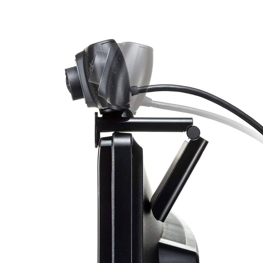 Sanwa Supply Conference USB Skype Black Wide-Lens Webcam, Connection, 150° Ultra-Wide Angle, Built-in Microphone, Compatible, CMS-V43BK