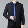 Весна и осень новый пиджак мужской деловой административный пиджак для папы средний возраст лацкан повседневный государственный служащий мужской топ