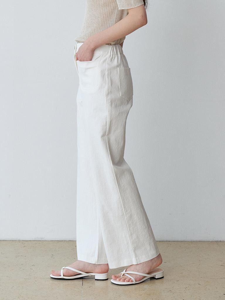 LE STUDIO Easy Stretch Straight Pants