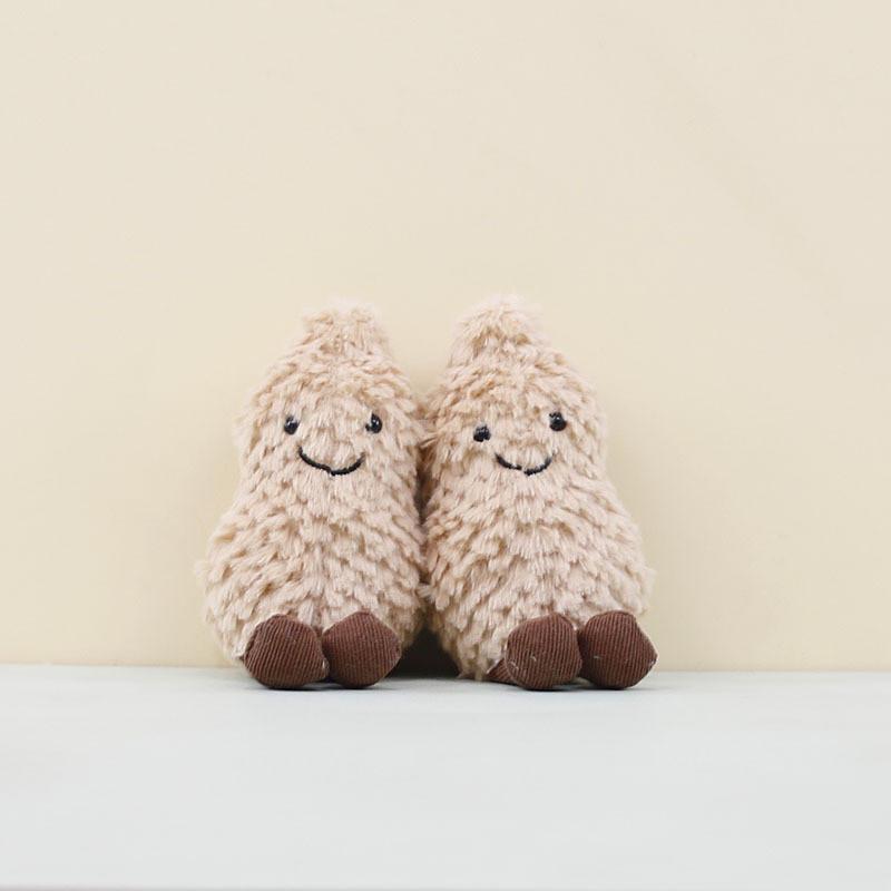 Soft Plush Charismatic Peanut Keychain Accessory With Appealing Color And Design For Everyone