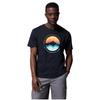 Path Lake II Graphic Tee, Mens Black T-shirt
