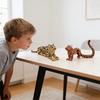 3D-печатная модель животного Реалистичная фигурка снежного барса с гибким суставом Артикулируемая игрушка-антистресс для снятия стресса