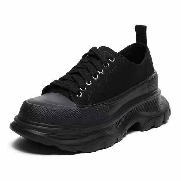Women's Thick Sole Elevated Canvas Casual Sneakers Summer Fashion New Outdoor Running Lace Up Sports Casual Shoes Size 34-45
