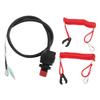 Marine Outboard Emergency Kill Switch Safety Lanyard PVC+ABS Replacement for Yamaha
