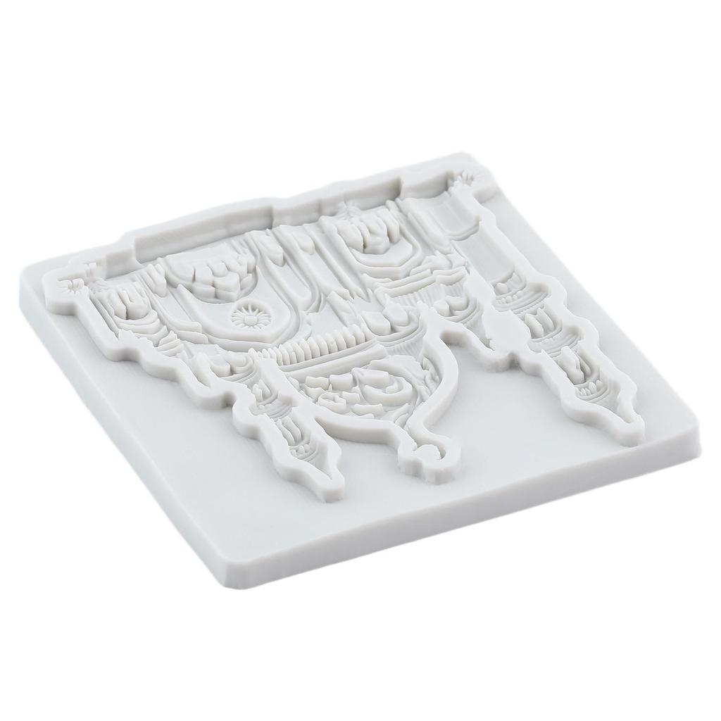 Силиконовая форма «Сказочный замок», формы для мастики «Замок», инструменты для украшения торта, топпер для кексов, форма для конфет, смолы, полимерной глины, шоколада, гампасты