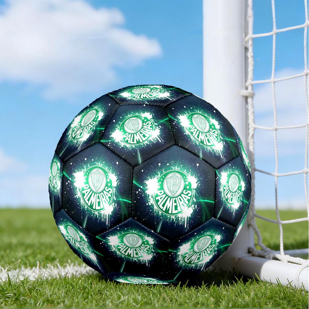 Green And White Passion Printed Size 5 Soccer Balls, High-Quality, Anti-Slip, Protective Football, A Unique Gift , Birthdays, Christmas Gifts
