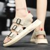 Fashion2024 Men Sandal Summer Breathable Sandals for Men Roman Outdoor Beach Comfortable Shoes Slip On Flats Opened Toe Sports Slippers