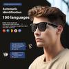 Intelligent AI Translation Bluetooth Glasses Real-time Translation of More Than 100 Languages AI Glasses Listening To Songs and Calling Smart Glasses