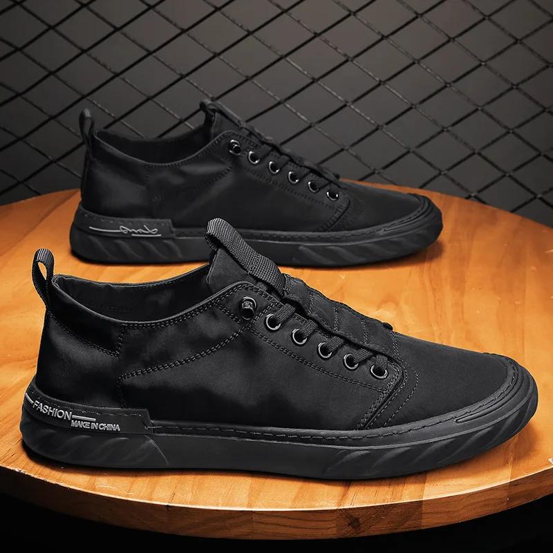 Fashion Men's Sneakers Canvas Breathable Casual Shoes Men's Slip On Walking Flats That's Shoes Vulcanized Shoes Fashion Men's Shoes2025