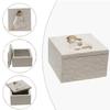 Universal Pet Coffin Box Cartoon Cat Memorial Box Durable Resin Pet Urn  Pet Supplies