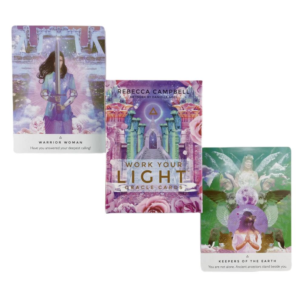 Розовый Свет Оракул Женщин Карты Гадания Колода Английское Видение Издание Таро Доска Игра Игра Для Вечеринки