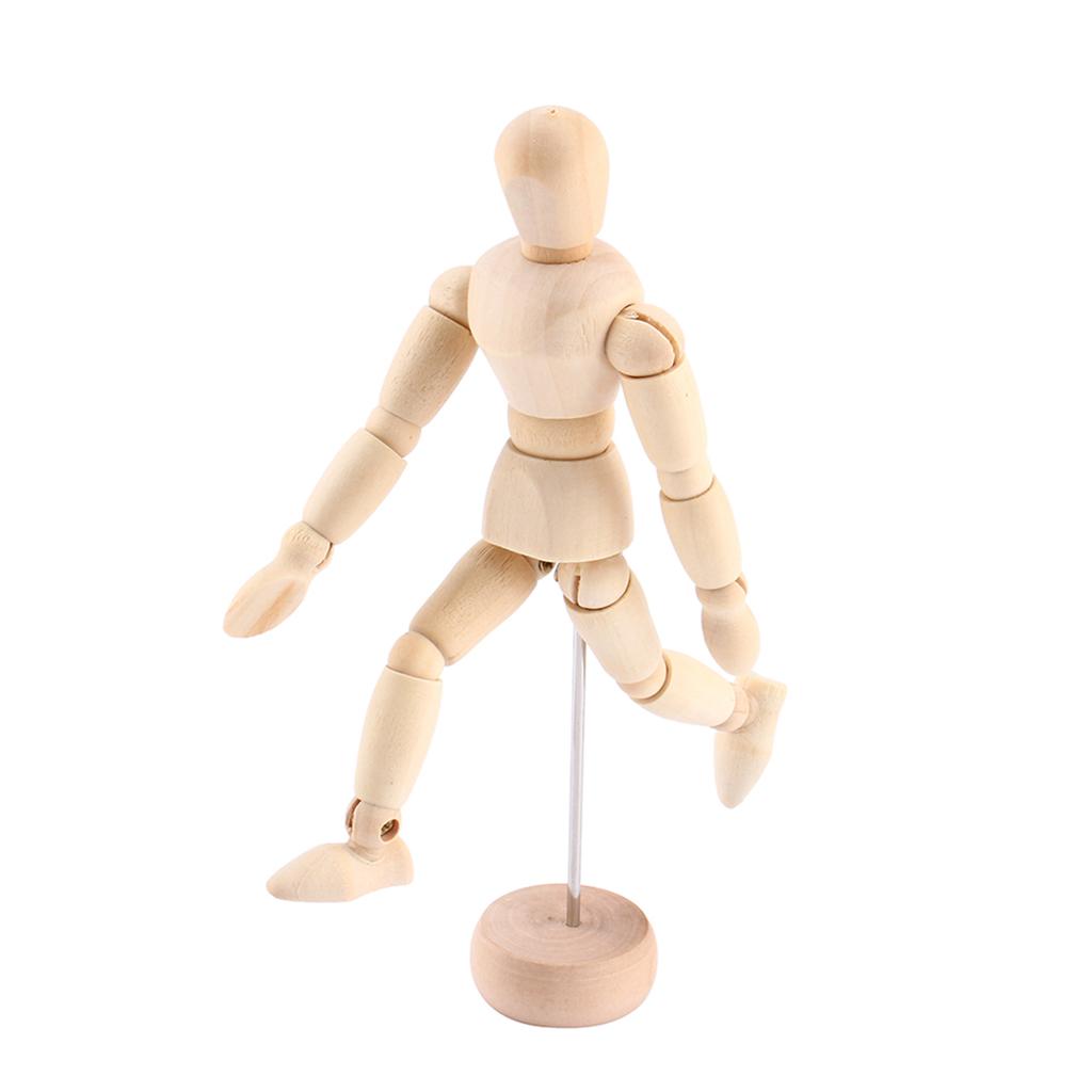 Wooden Manikin Model, Articulated for Artists, Photographers, Animators, Desk Toy, Ornament