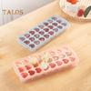 Ice Grid Mould Heart-shaped Ice Lattice Mold with Lid Stackable Easy To Remove Food Grade Silicone Tray Ice Cube Maker