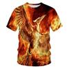 Smokey Bird Pattern Men's T-shirt Summer Fashion Cool Style Graphic Tee Interesting 3D Print Short Sleeve T-shirts Clothing