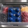 Reusable PET Ice Tray 3D Soccer Cube Mold, 6 Cavity Large Slow-Melting Sports-themed Tray, Novelty Ball for Whiskey Bourbon Cocktails Sports Cubes