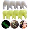 Girl Teeth Hair Clips Halloween Gothic Style Tooth Shape Hairpins Glow In the Dark Hair Pins Hair Accessories