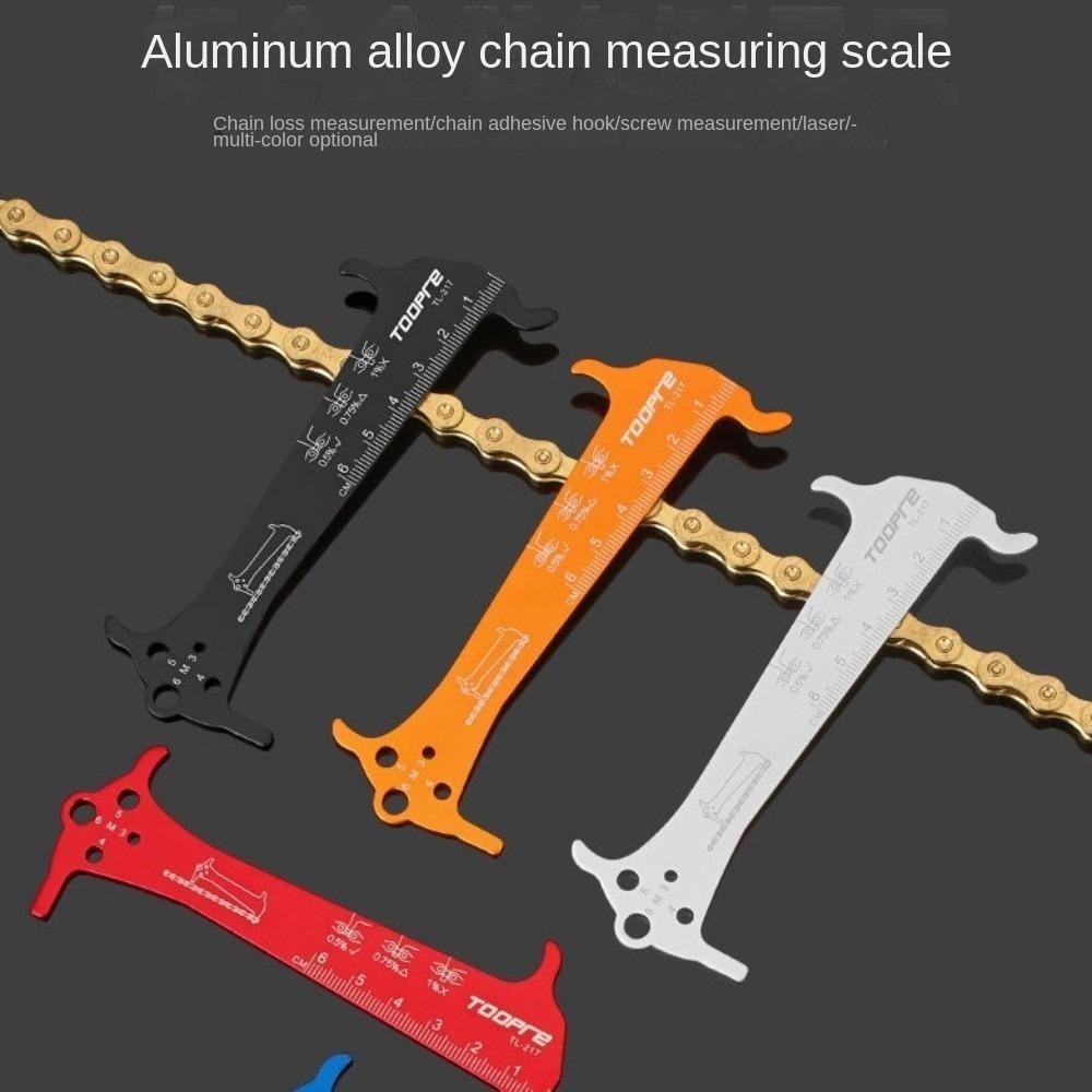 Multi-function Bike Chain Checker TOOPRE Bike Chain Measuring Ruler Mountain Road Bike