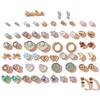 30 Pairs Combo Set Latest Stylish Crystal Pearl Earrings for Women and Girls Valentine Gift for Girlfriend