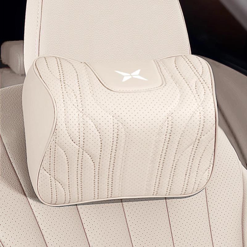 XPeng Car Seat Neck Pillow & Lumbar Support Cushion for P7, P5, G3i, G9, G6 – Breathable and Comfortable.