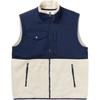 Polo Color Block Logo Embroidered Stand Collar Sleeveless Vest Men Vest Navy-Blue 710854959-008