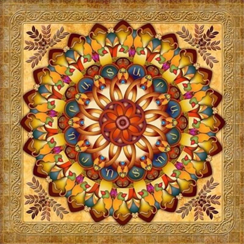 5D алмазная живопись Мандала цветок DIY полный круглый стразы дрель наборы для вышивки крестиком Алмазная вышивка подарок на Новый год